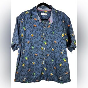 Tommy Bahama Shirt Men’s XXL Summer Beach comfortable pineapples relax